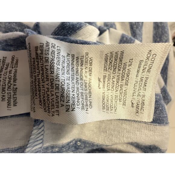 Christina Berg Stripes Short Sleeves T Shirt Blue White 2XL Nautical 87-37 - Picture 6 of 16